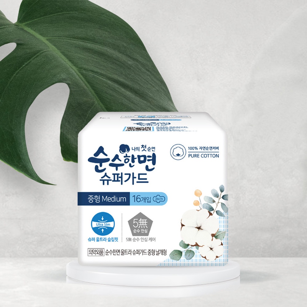 Băng Vệ Sinh Soonsohanmyeon Mặt Bông 26cm 16 Miếng