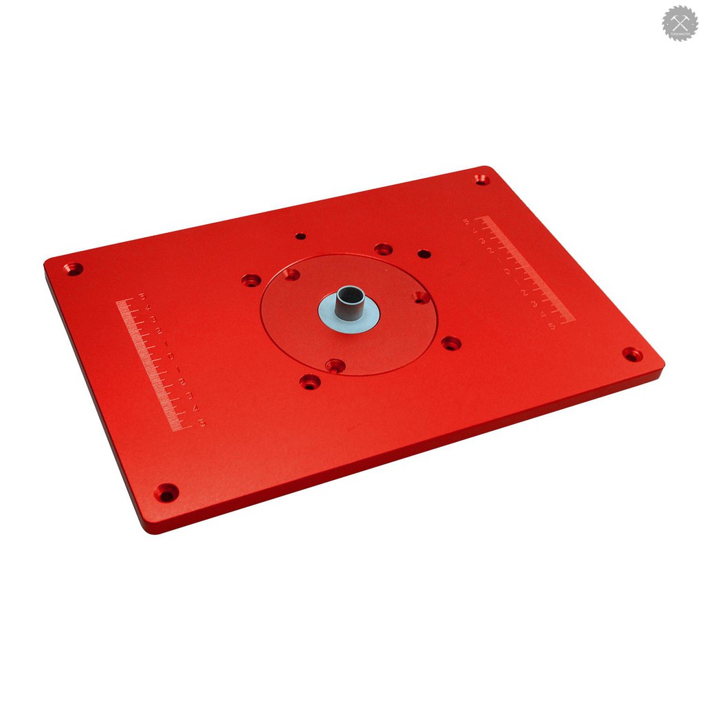 Tấm bảng kê máy cắt gỗ với thiết kế khóa gắn hình tròn màu đỏ để bàn chuyên dụng