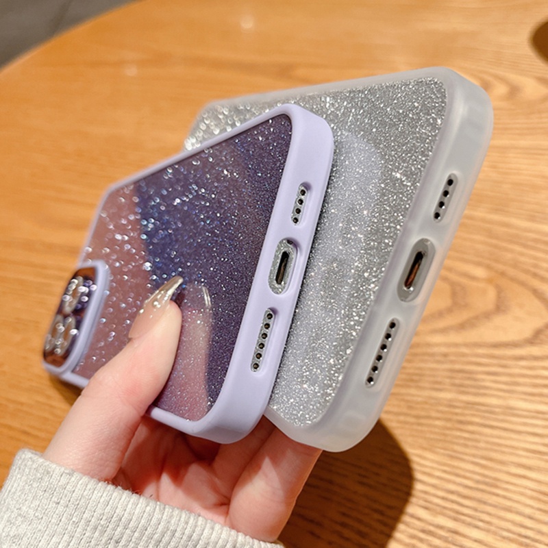 Ốp Điện Thoại Silicon Cứng Chống Sốc Mạ Kim Tuyến Sang Trọng Cho iPhone 14 Plus 13 12 11 Pro MAX XR XS MAX