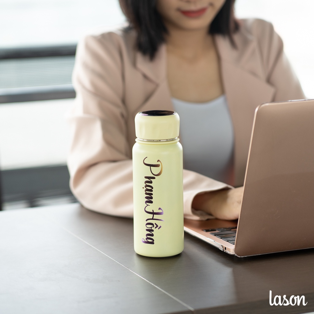 Bình nước giữ nhiệt Lason hiển thị nhiệt độ Hlife 380ml BN-GN00522