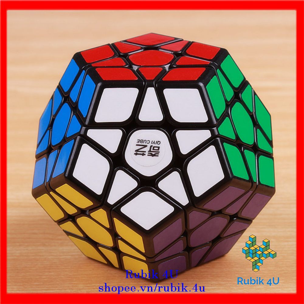 Rubik Biến Thể 12 Mặt Megaminx QiYi QiHeng Sticker Viền Đen