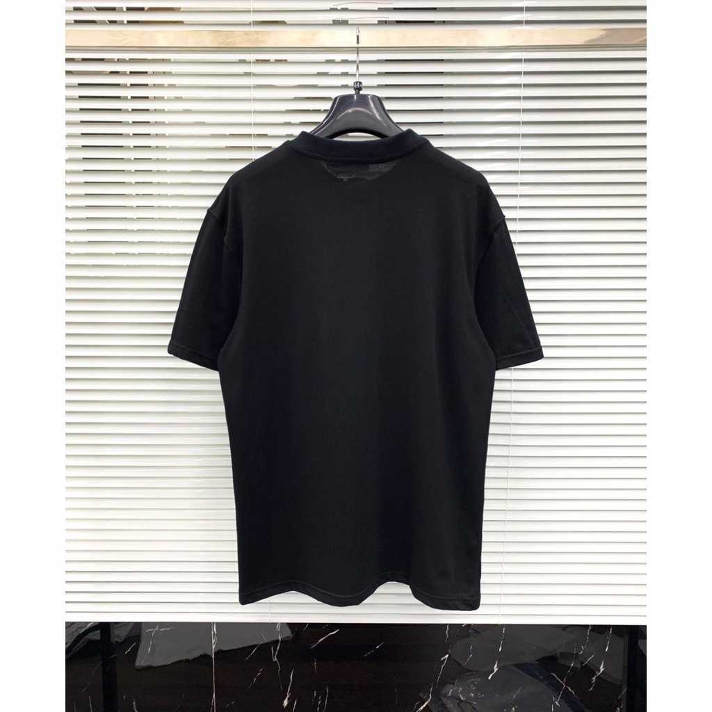 áo thun tin phối 3D chữ AMIRI bản lớn trước ngực phong cách đơn giản lịch sự, cototn dạo phố dã ngoại thoải mái hè