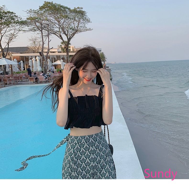 Áo Croptop Không Tay Thời Trang Phong Cách Mùa Hè Hàn Quốc Năng Động Dành Cho Nữ | BigBuy360 - bigbuy360.vn