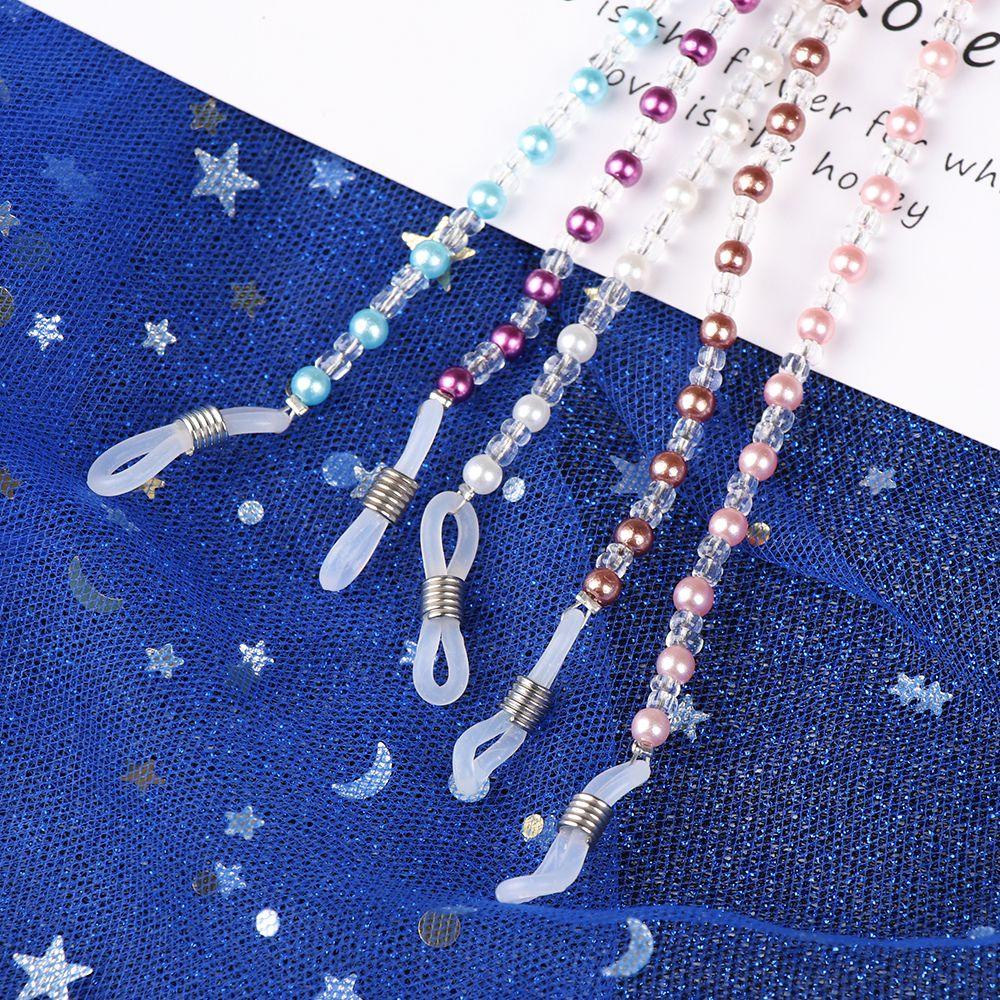 Dây Chuỗi Hạt Nhiều Màu Đeo Mắt Kính Chống Trượt Cho Nữ