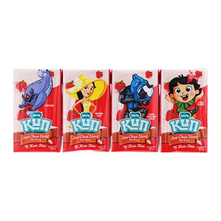 Sữa chua uống Love'in Farm Kun hương dâu lốc 4 hộp