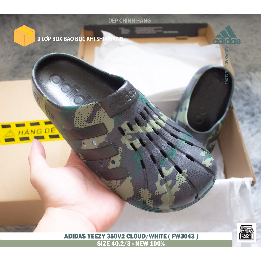 [ HÀNG CHÍNH HÃNG ] Dép Adidas Adilete Clogs Camo - HÀNG CHÍNH HÃNG 100%