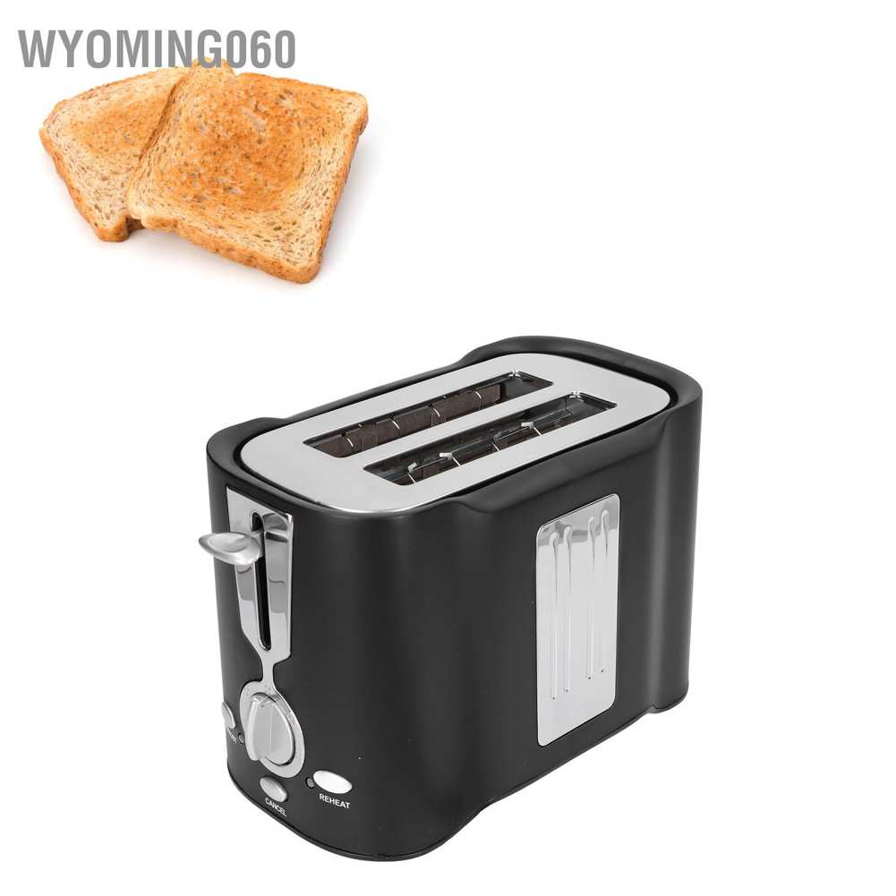Máy Nướng Bánh Mì 2 Ngăn Mini Wyoming060 800W 120V