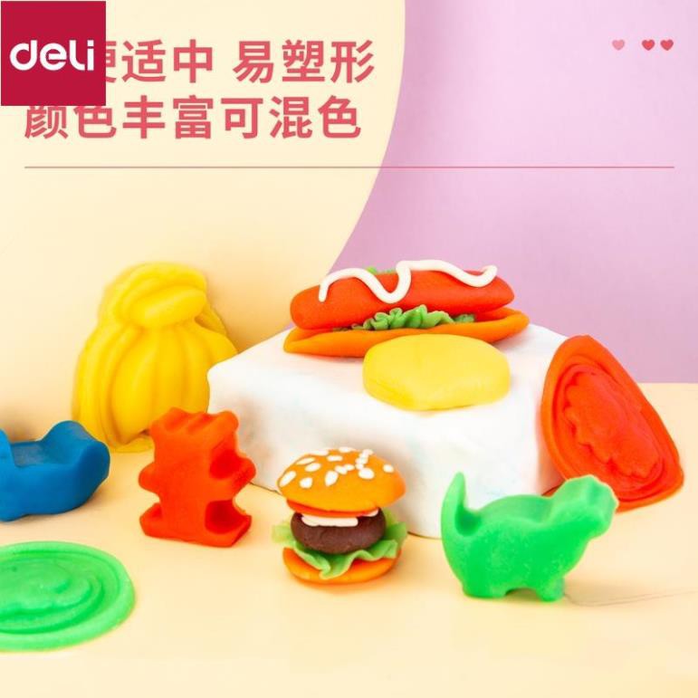 Hũ đất nặn Deli - 6 / 12 màu - 67803 - 67804