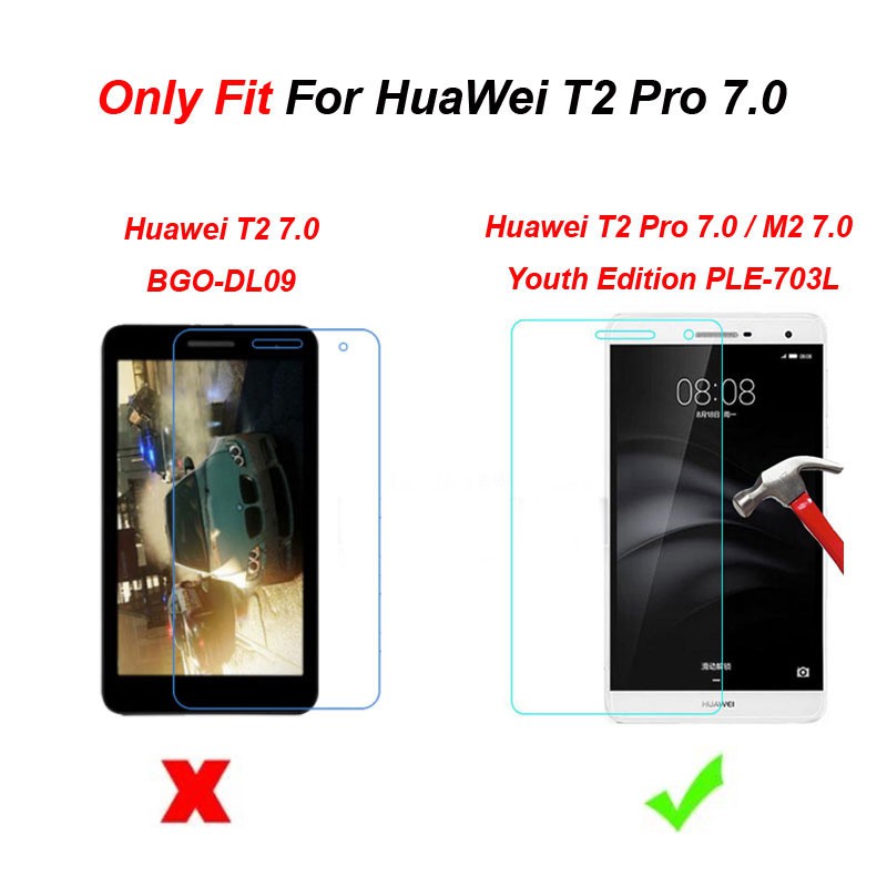 For Huawei MediaPad T2 7.0 Pro (PLE-703L) Premium Tempred Glass Screen Protector