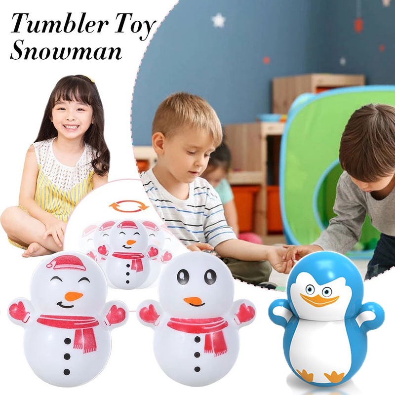 Đồ Chơi Lật Đật Hình Chim Cánh Cụt/Người Tuyết Dành Cho Trẻ Em