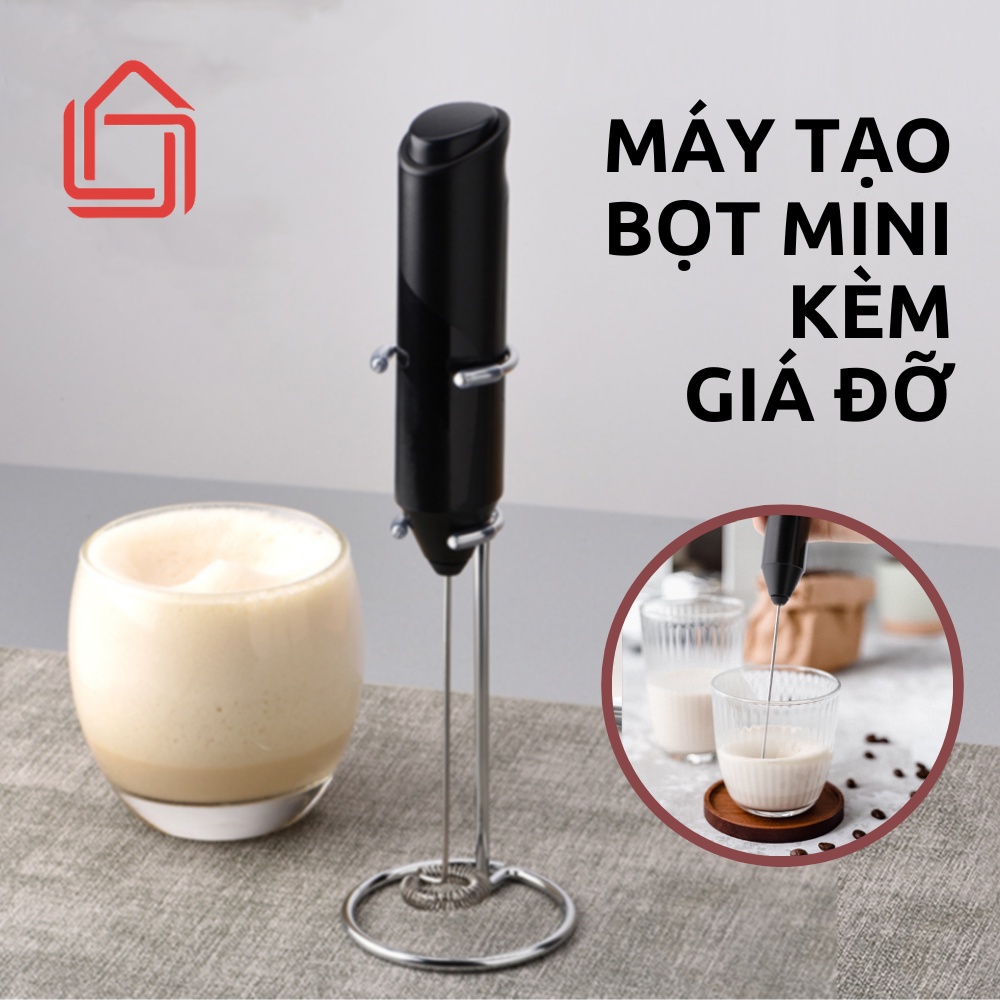 Máy đánh trứng cầm tay cao cấp, Máy tạo bọt cà phê mini sử dụng pin