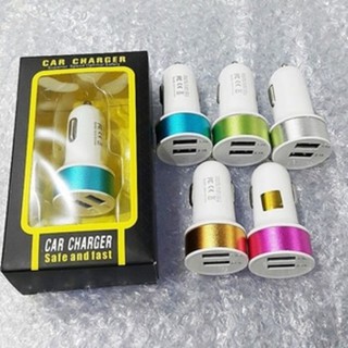 Củ Sạc Trên Xe Hơi 2 Cổng Usb 2.1a