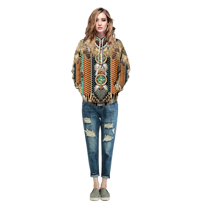 Áo Hoodie In Hình Thổ Dân 3d Cá Tính Cho Nam Nữ | BigBuy360 - bigbuy360.vn