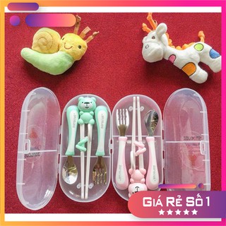 Đũa thìa inox Hàn Quốc cho bé