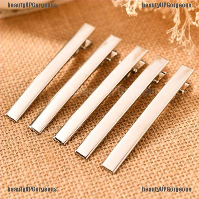 Set 20 kẹp tóc kim loại màu bạc DIY hàng mới