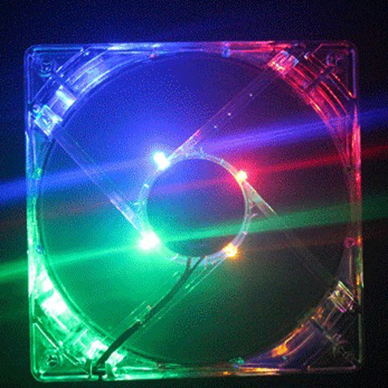 Funny🎡Quạt tản nhiệt CPU 80mm có đèn LED RGB