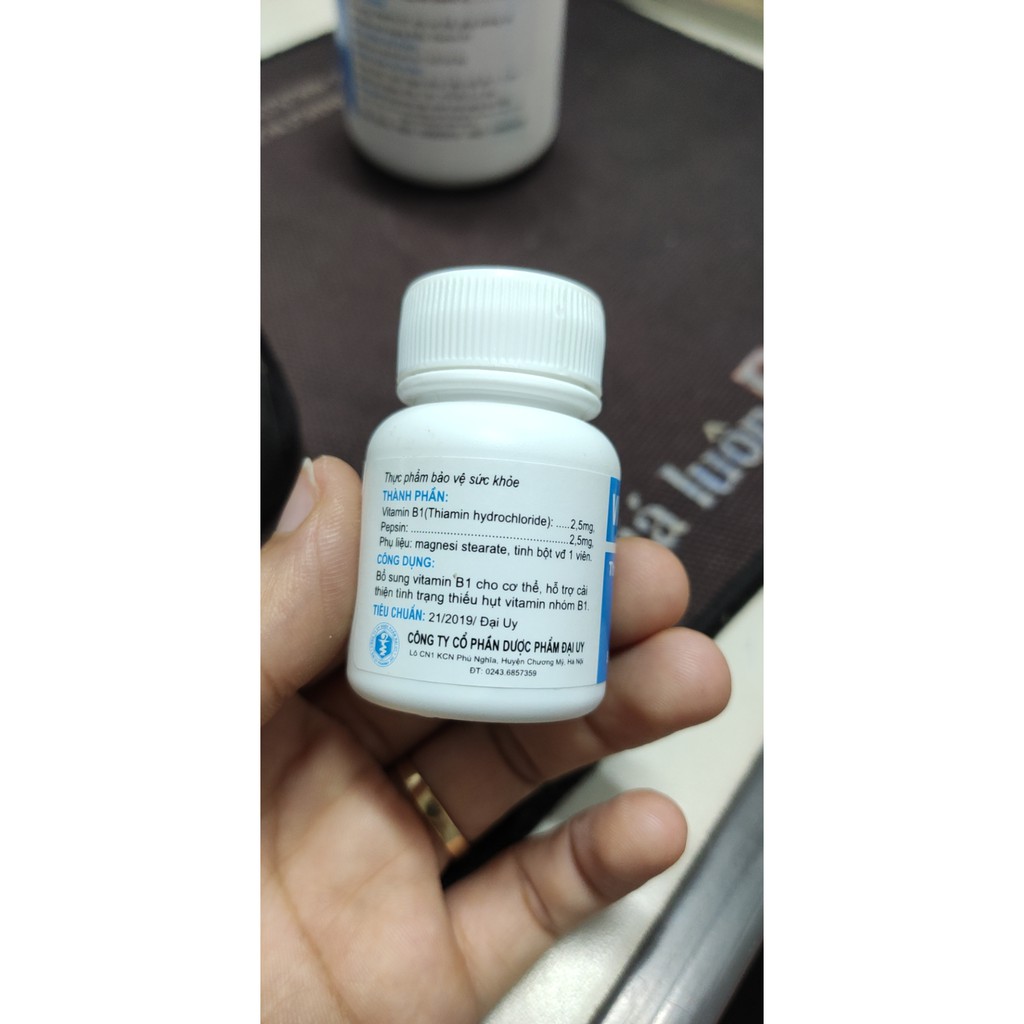Vitamin B1 100 viên - Đại Uy | Thế Giới Skin Care