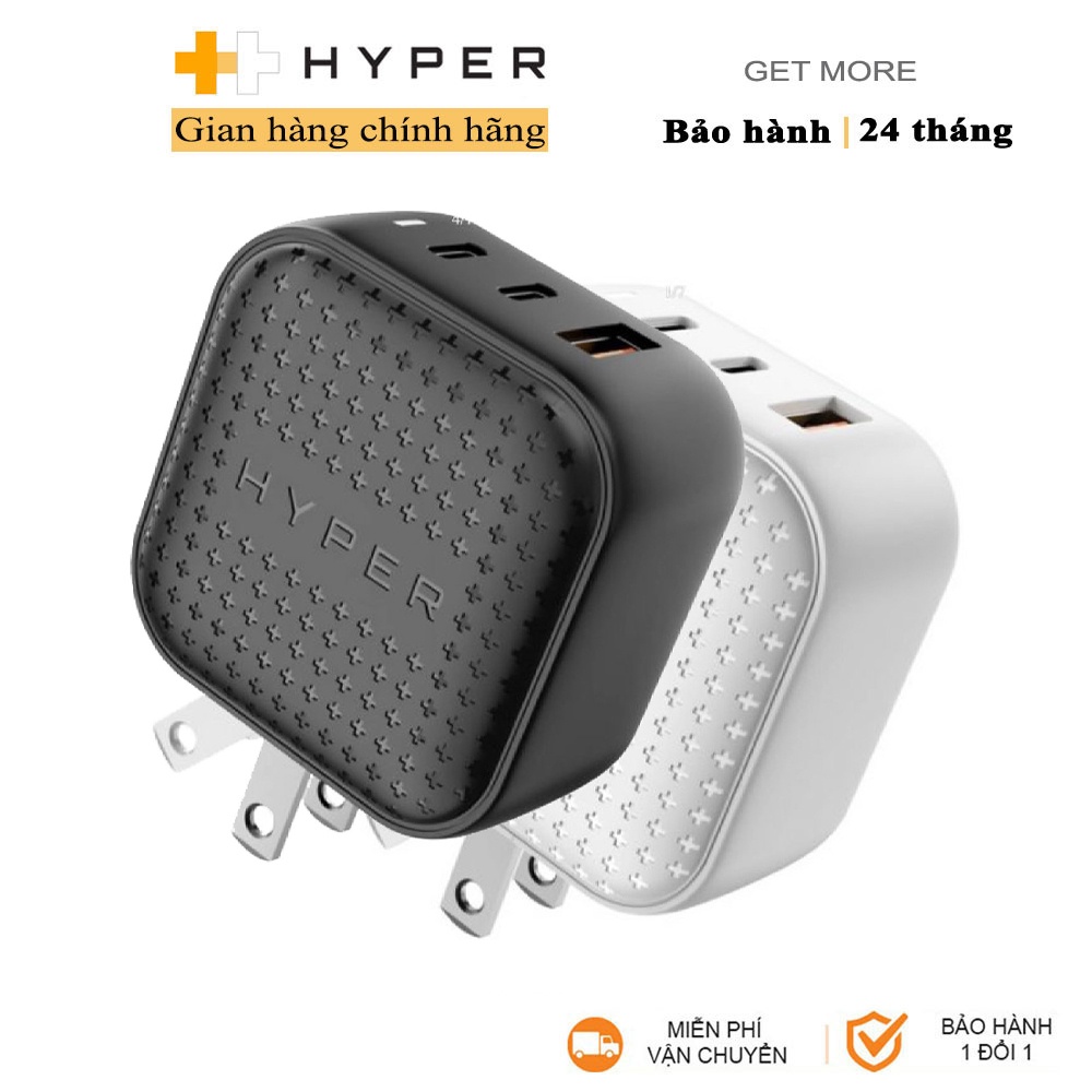 Sạc đa cổng Hyperjuice GaN 66W Charger Smallest - Nhỏ nhất thế giới (HJ265) - Hàng Chính Hãng