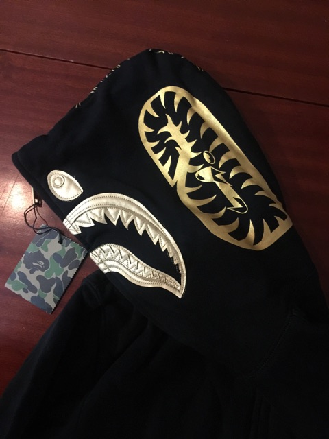 [Góc Ảnh Thật] Áo Bape Zip Hoodie Shark 