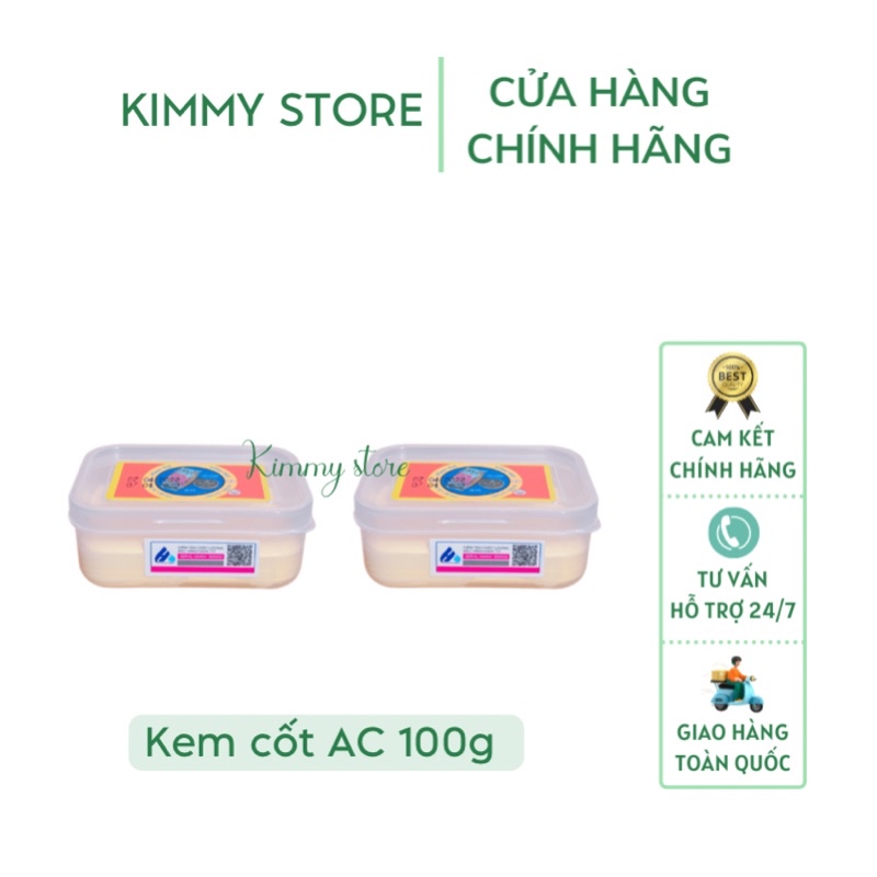 kem cốt trắng da AC thái hộp vuông 100g