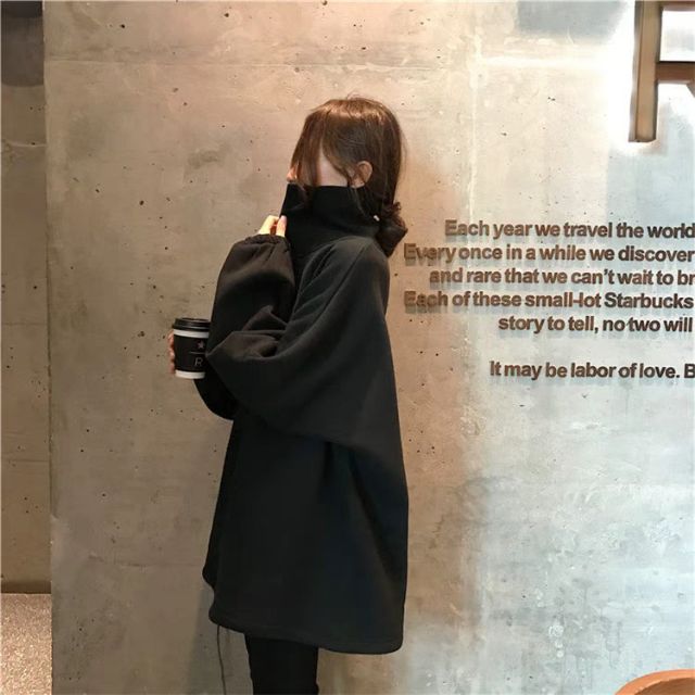 Áo nỉ cổ chui hàng quảng châu kèm hình thật