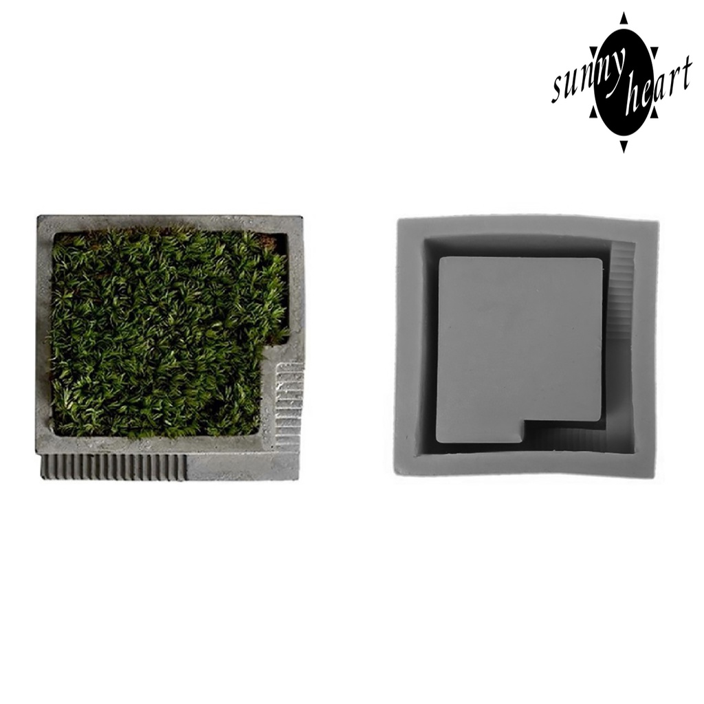 Khuôn Silicone Làm Chậu Hoa Xi Măng Tiện Dụng