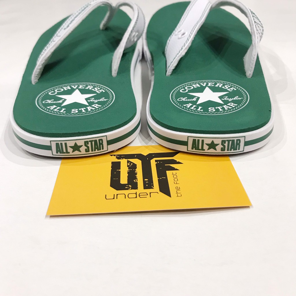 New - Dép Converse xanh lá quai trắng