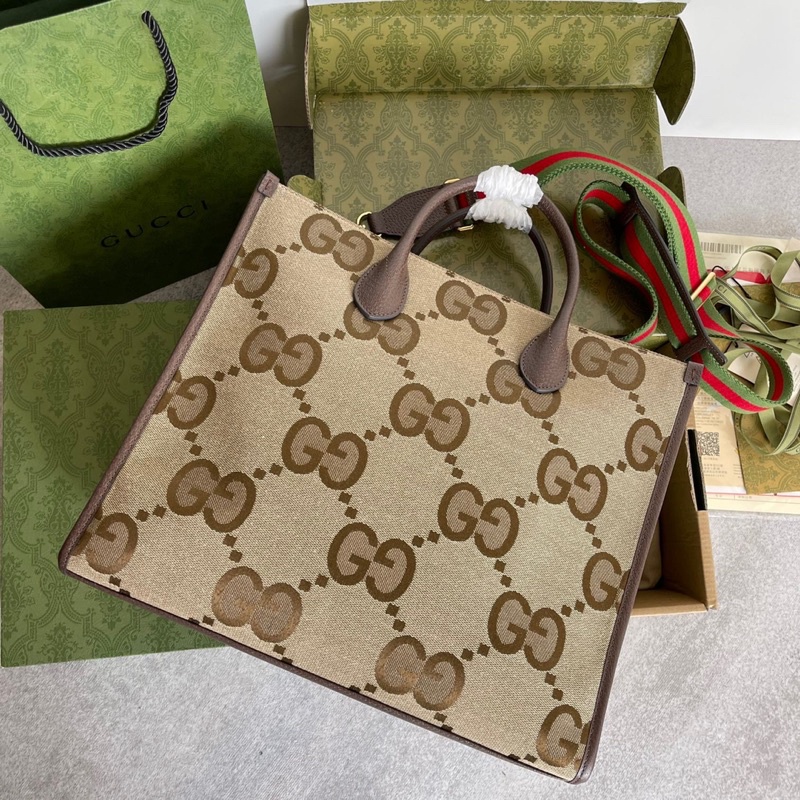 Túi xách nữ Gucci GC tote size 31 da thật phối vải dệt hàng vip 1-1