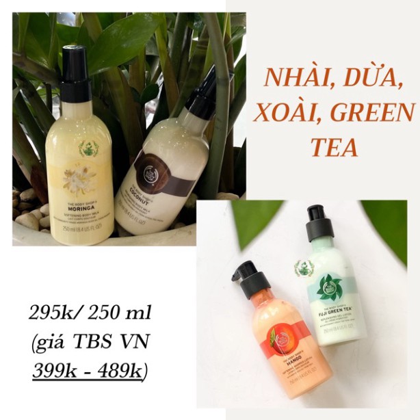 MÙA HÈ SALE HOT Sữa dưỡng thể The Body Shop Body Lotion dưỡng da mềm mịn, căng sáng MÙA HÈ SALE HOT