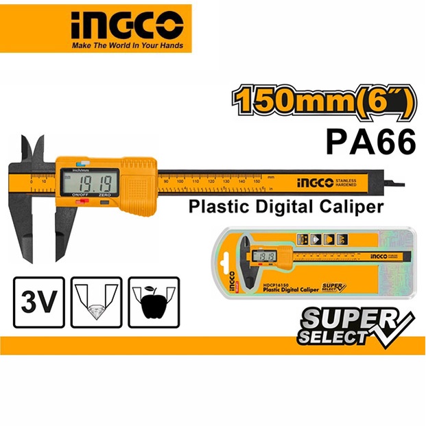 Thước kẹp điện tử  INGCO HDCP16150 150mm Super Select giá rẻ,  thước cặp điện tử 200mm HDCD28200 cao cấp chính hãng