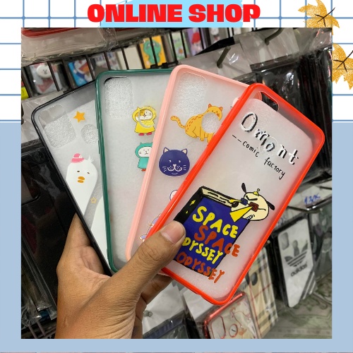 Ốp lưng m30s/M21 hình nhám viền màu-Phụ Kiện Online Shop