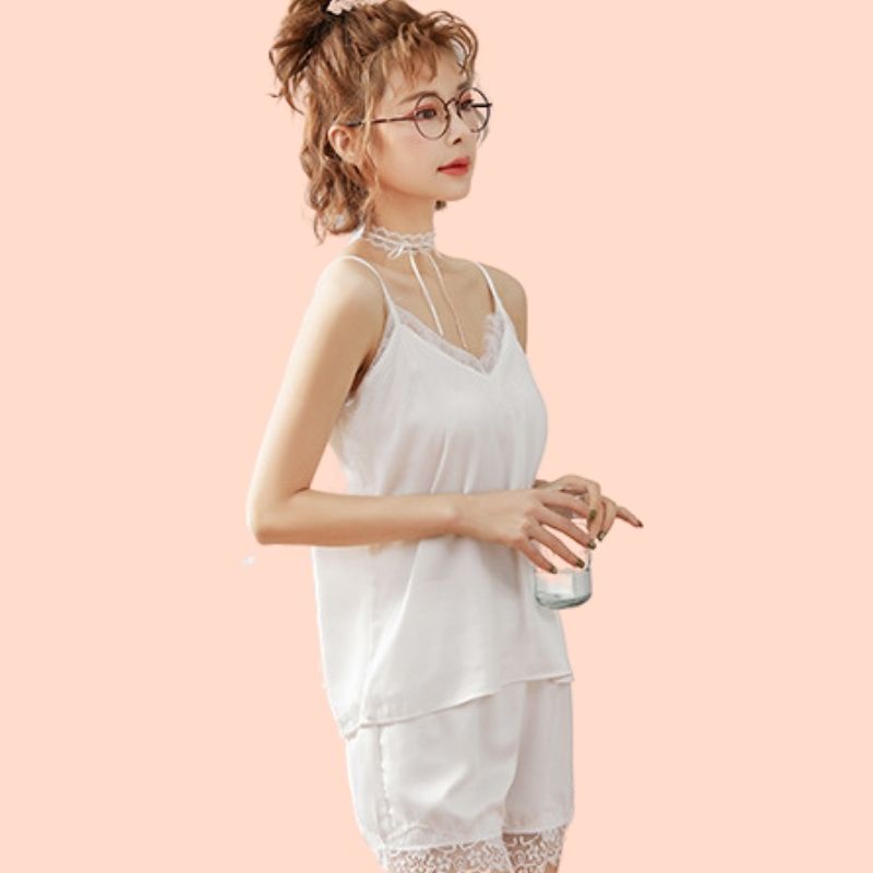 Quần Đùi Mặc Váy Nữ Ren, Quần Ngủ Nữ Phi Viền Ren - M40