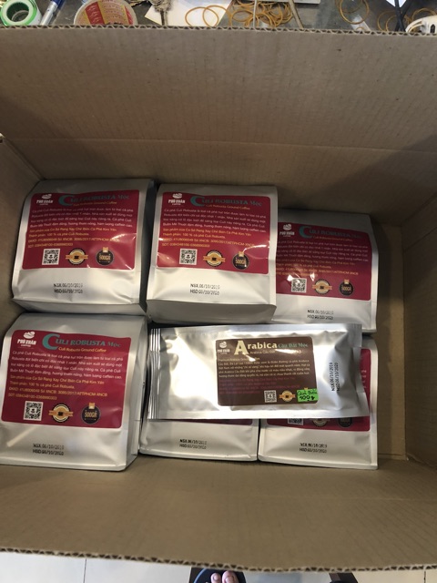 Cà phê Culi Robusta Nguyên Chất Rang Mộc Phú Xuân Coffee 500gr hạt bột cafe xay pha phin pha máy