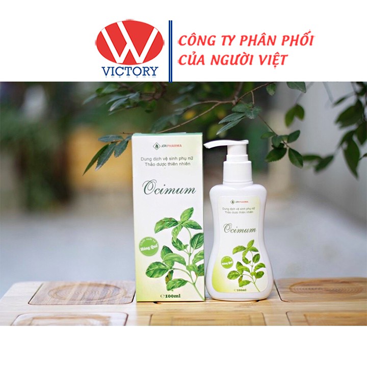 Dung dịch vệ sinh phụ nữ Ocimum - Chiết xuất từ húng quế -  Chai 100ml - Victorypharmacy