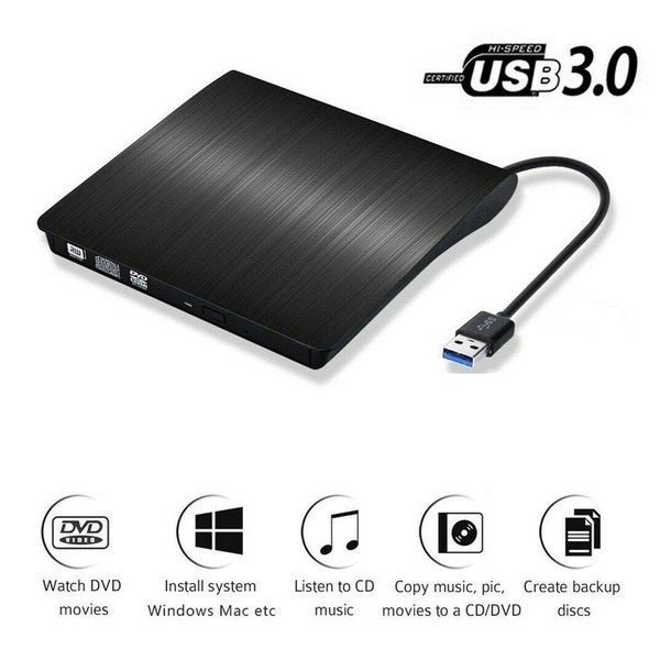 Ổ Đĩa Quang Bên Ngoài Usb 3.0 Cho Asus Samsung Acer Dell Laptop Pc Hp