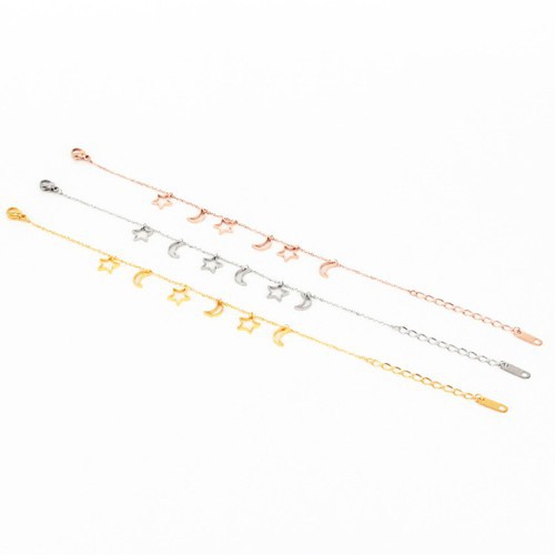 Lắc Tay Trăng Sao Titan Ko Đen TT 2234