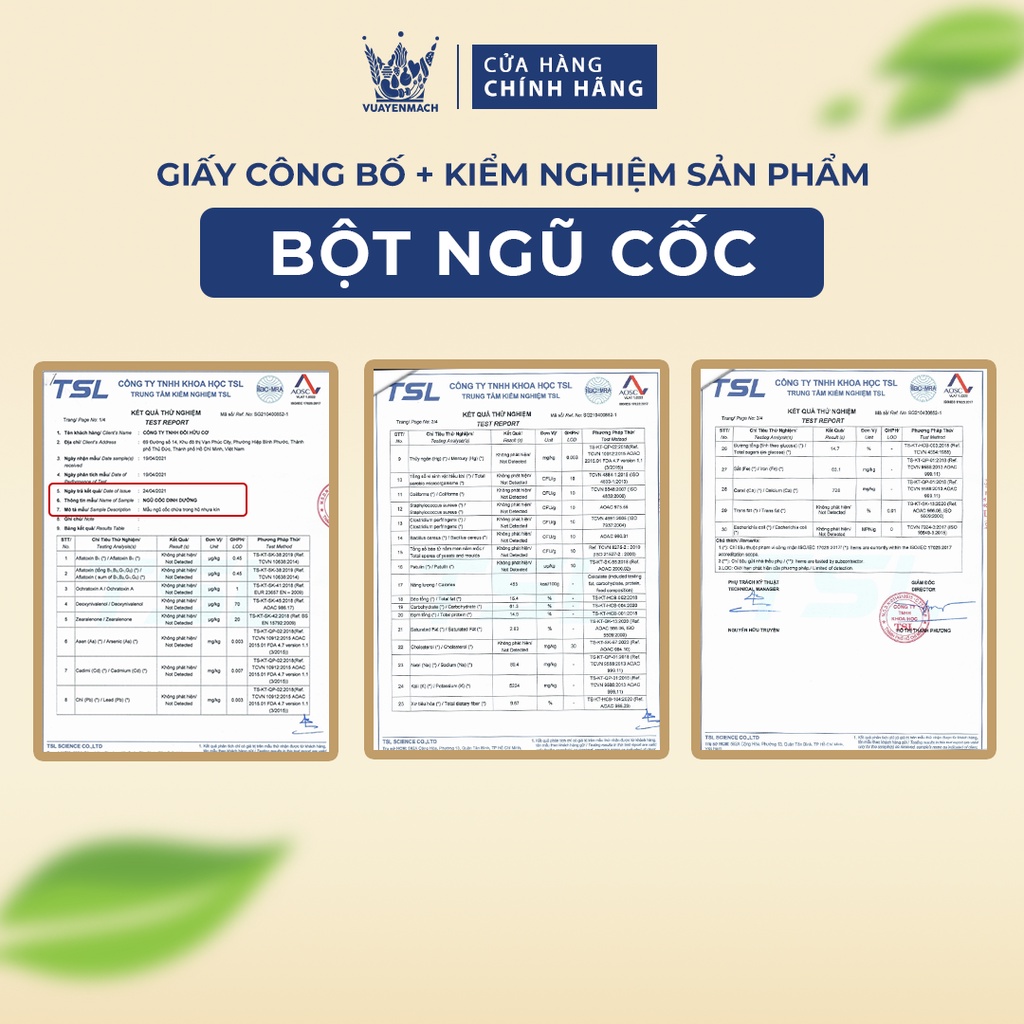 Bột Ngũ Cốc Dinh Dưỡng 500g Vua Yến Mạch