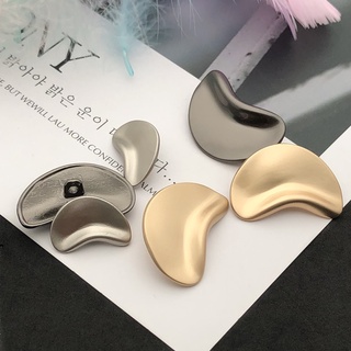 10 cái / lốc Hình dạng mặt trăng 30mm Nút lớn cho quần áo Nút trang trí cho áo khoác Vật tư may và Nút phụ kiện