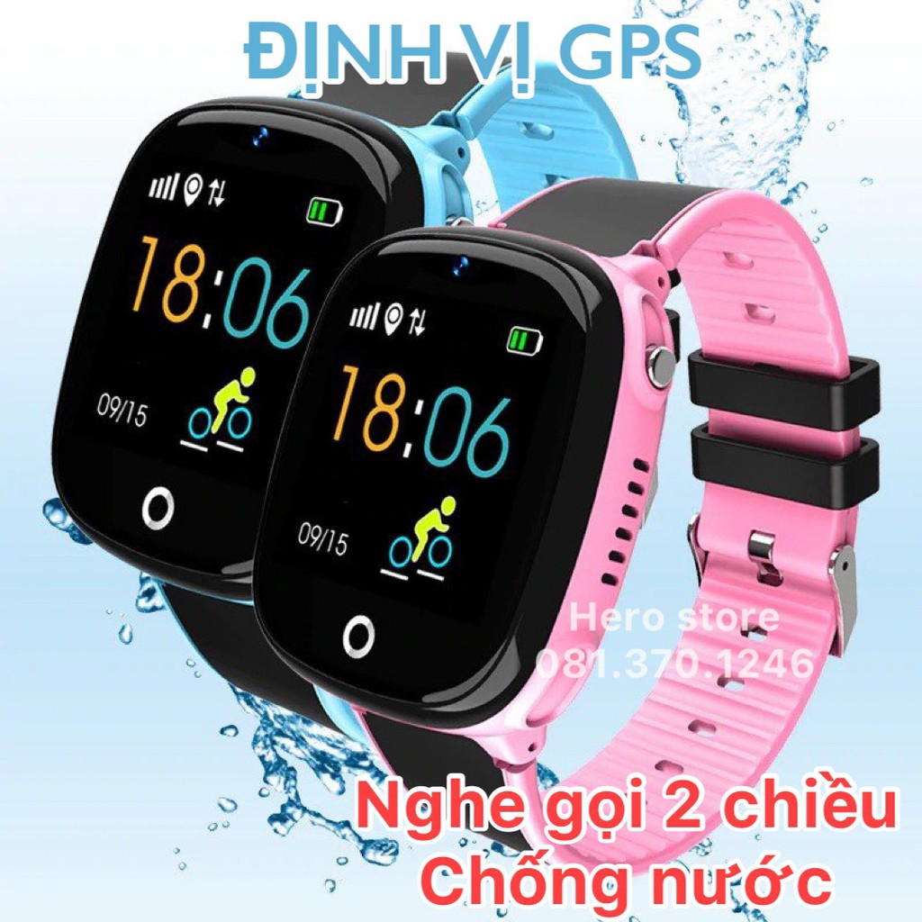 [Mã ELMS4 giảm 7% đơn 500K] Đồng hồ thông minh trẻ em HW11 - Định vị GPS - Chống nước IP67 - Camera