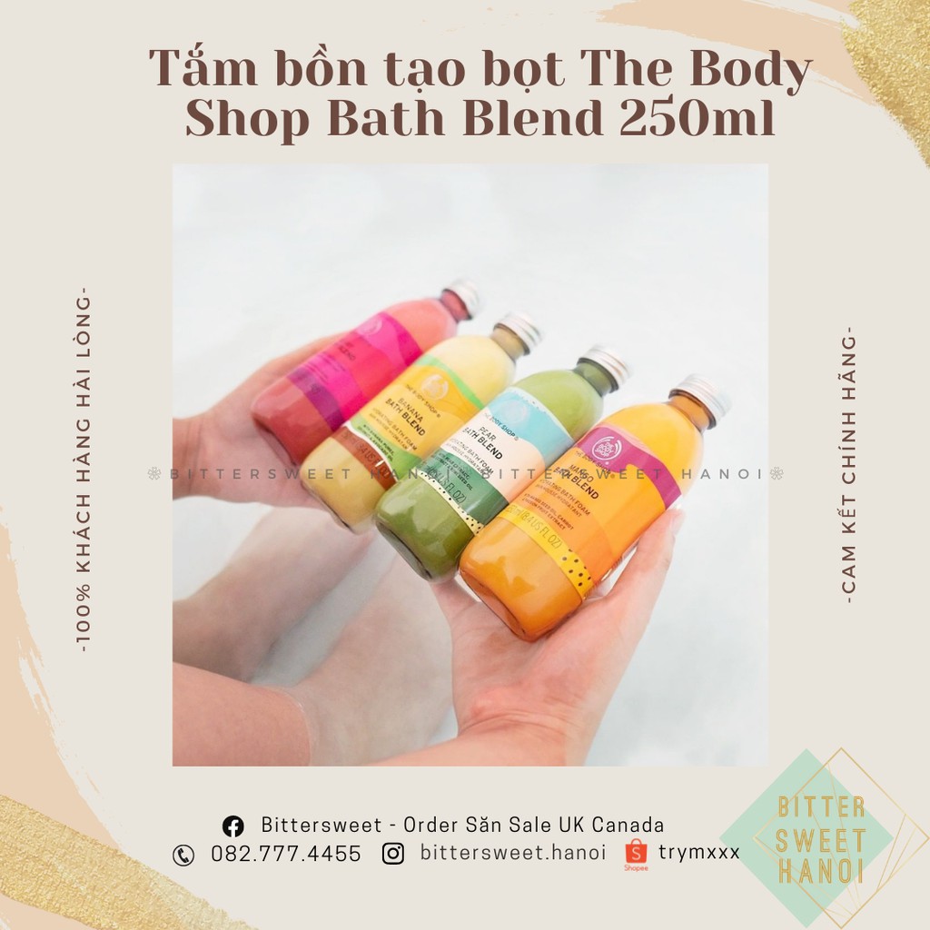 Sữa Tắm Bồn siêu tạo bọt THE BODY SHOP Bath Blend 250ml