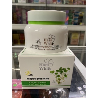 Kem body rau má hani white dưỡng trắng da sau 7 ngày sử dụng