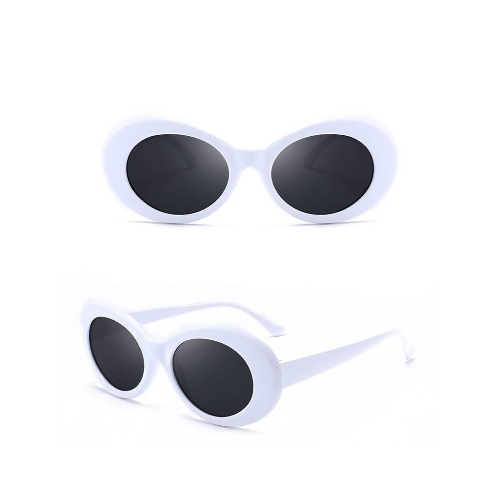 Kính Mát Gọng Oval Đen Phong Cách Retro Thời Trang Cho Nam Nữ