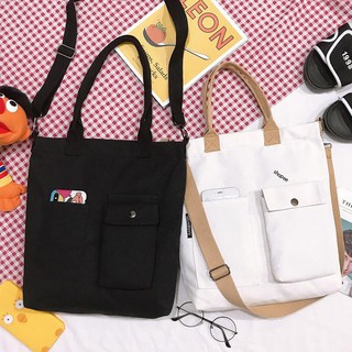 TÚI VẢI TOTE CÓ KHÓA CỠ LỚN ĐỰNG IPAD, A4 THỜI TRANG MẪU MỚI TD74