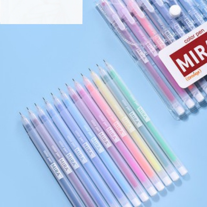 Bút mực gel Mira cute HAKI, bút viết calligraphy ngòi 0.5mm nhiều màu dễ thương B03