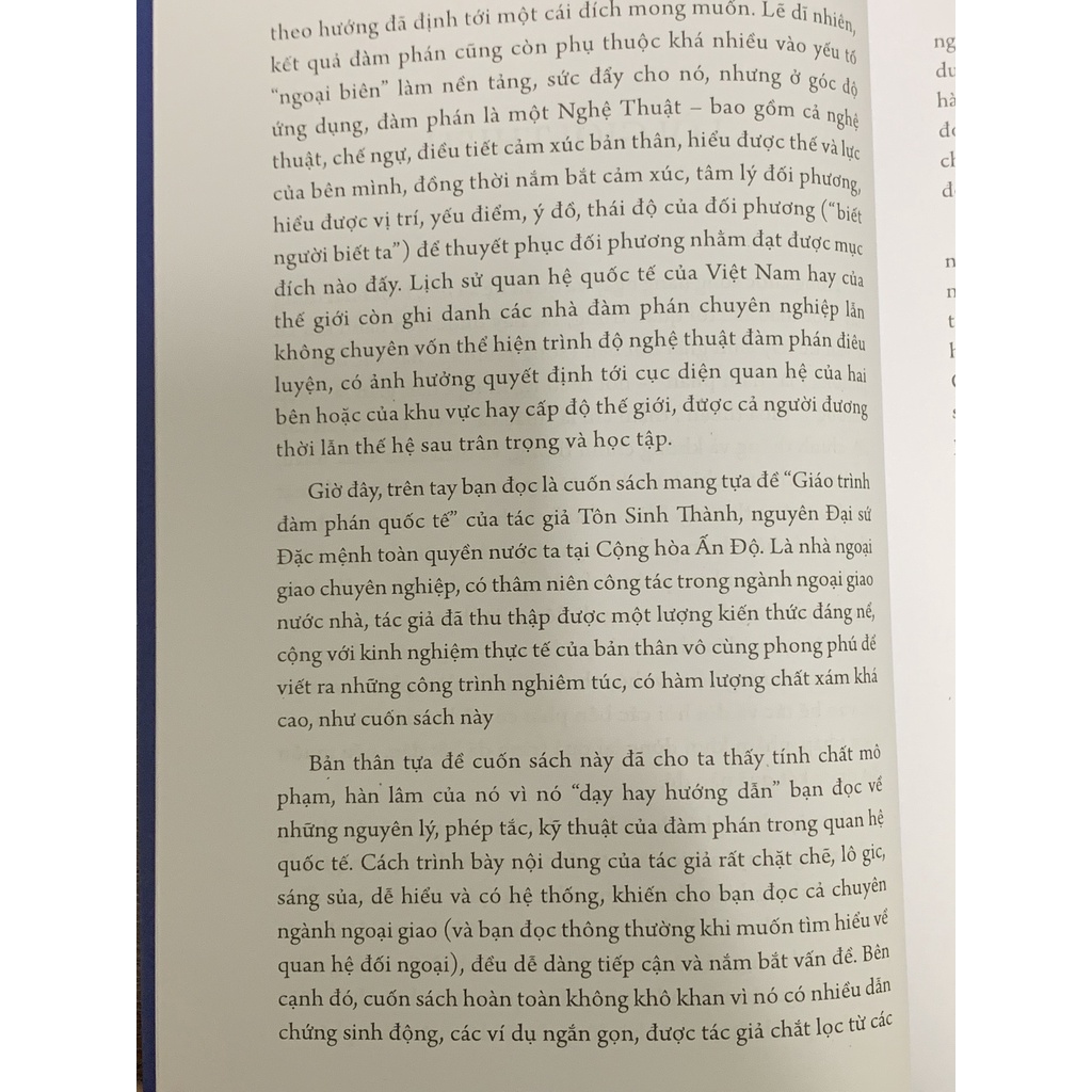 Sách - Giáo Trình Đàm Phán Quốc Tế ( Tôn Sinh Thành )