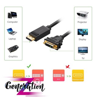 Cáp chuyển Displayport to DVI (24+5) Âm Ugreen 20405