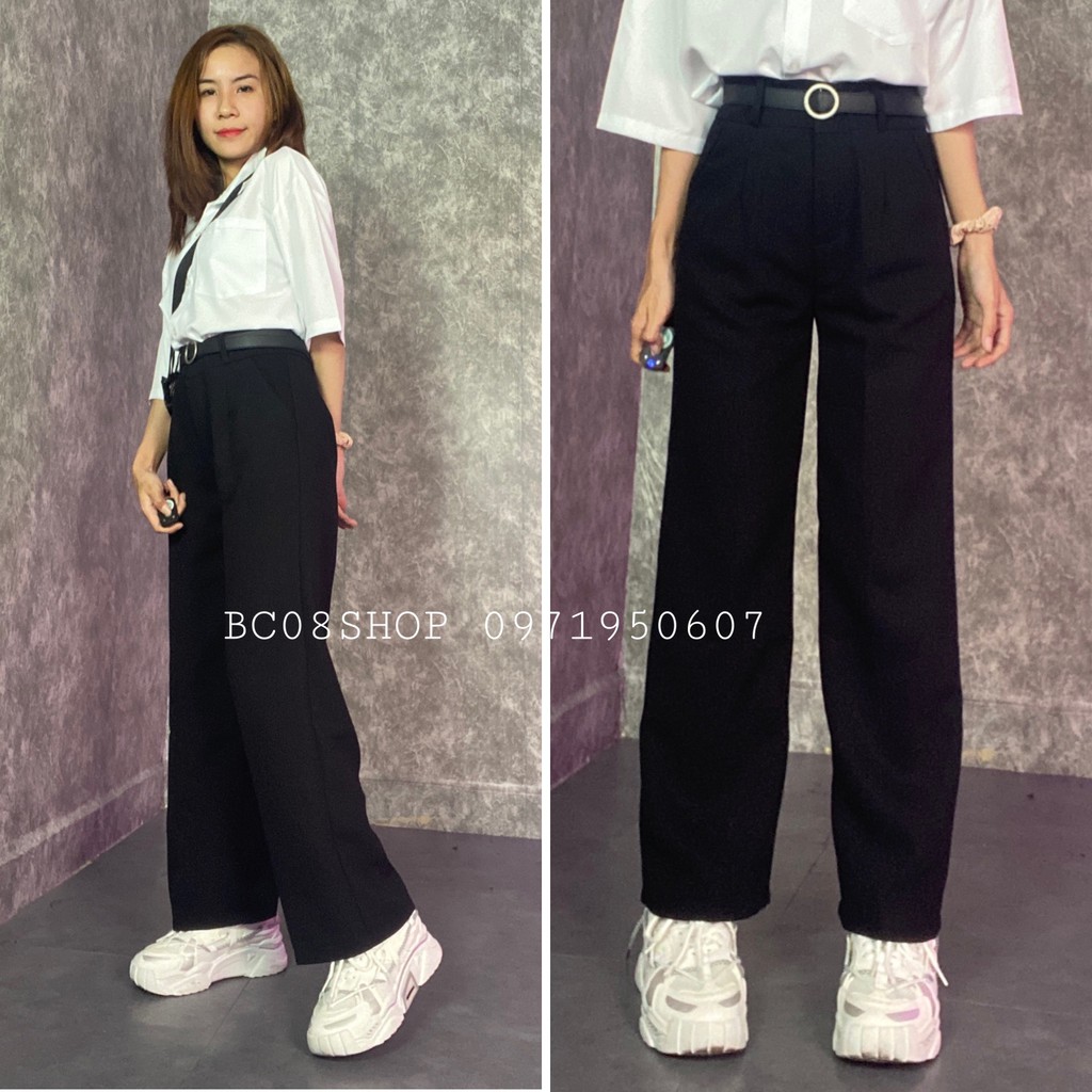 Quần Tây Ống Rộng màu đen SIMPLE PANT - BC013 | BigBuy360 - bigbuy360.vn