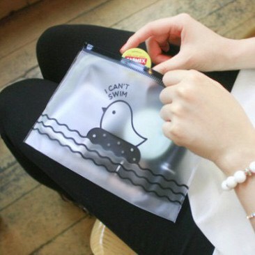 Túi zip đựng văn phòng phẩm con chim