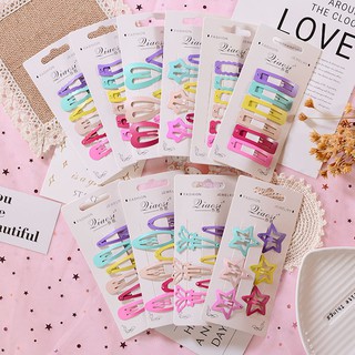 Set 6 kẹp tóc sắc màu