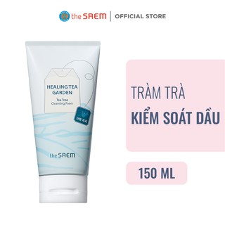 Sữa Rửa Mặt Kiểm Soát Nhờn Tràm Trà the SAEM Healing Tea Garden Tea Tree Cleansing Foam (150ml)
